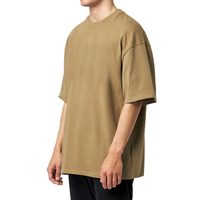 Kaos Pria Baggy Loose Fit Drop Shoulder Oversized Streetwear Tee Custom Branding Pemasok Pakaian Pesanan Grosir