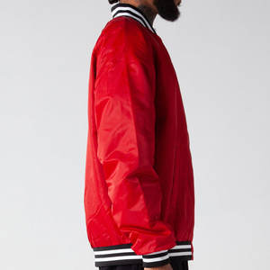 Chaqueta universitaria de lana de alta calidad para hombre, estilo Letterman, larga, fina, para invierno, a prueba de viento, con forro de seda estampado, teñida lisa, moda para mujer - Product Image 4