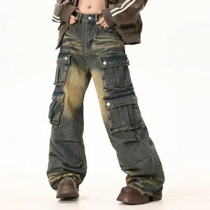 Pantalon cargo en denim d'hiver décontracté pour femmes, best-seller, confortable, léger, coupe-vent, respirant, pantalon cargo pour femmes - Product Image 2