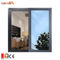 Ventana Corredera de Vidrio Reflectante de Aluminio Moderno con Marco de Aluminio Personalizado