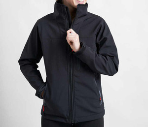 Hot Selling Custom Logo Black Women's Softshell <b>Jacket</b> Full Sleeves & Windproof Slim Fit Latest Women's <b>Running</b> Outdoor <b>Jackets</b> - Product Image 1