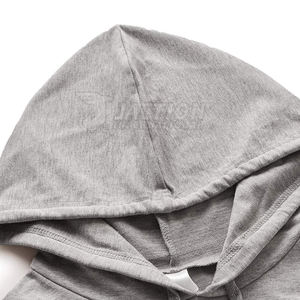 Jersey de algodón de alta calidad, sudaderas con capucha transpirables de tamaño personalizado para mujer, ropa informal con capucha para mujer - Product Image 3