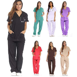 Uniformes Unisex para Hospital, tela de punto cómoda, ropa de enfermería y uniformes de limpieza para hombres y mujeres, estilo médico - Product Image 6