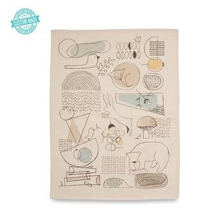 Friendly <b>Kitchen</b> Use Floral Printed Organic Cotton Tea <b>Towels</b> Quick-Dry and Plain Style Custom <b>Kitchen</b> Tea <b>Towel</b> in Bulk - Product Image 4