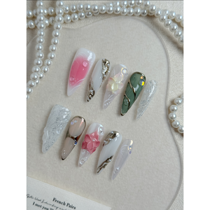 Unghie Finte Aurora in Velluto, Eleganti e Lussuose, Nail Art in Velluto - Product Image 1