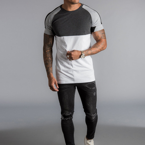 Camisetas de manga corta con estampado de logotipo de ajuste extragrande, camisetas Unisex con estampado personalizado OEM, camisetas lisas de algodón 100%, camisetas informales para hombre - Product Image 4