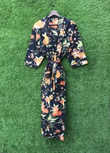 Nuevo Kimono de Verano para Mujer, Personalizado, Estampado, 100% Algodón, Suave, Informal, Transpirable, de Secado Rápido, con Cordón Ajustable - Product Image 2