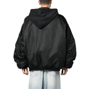 Nueva Chaqueta Bomber de Invierno para Hombre, Manga Larga, con Cordón, de Lona y Nailon, Impermeable, Cortavientos, Cuello Cómodo, Ecológica, al por Mayor - Product Image 3