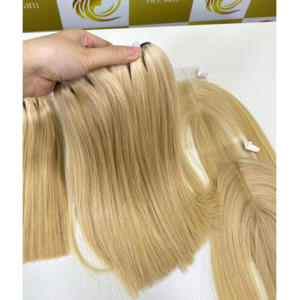 ผมต่อแบบเรียของคน613สีบลอนด์22 ''24'' ผมมนุษย์ดิบมีหนังกำพร้าจำนวนมากเรียงตามเวียดนามสต็อกสินค้าขายดีที่สุด - Product Image 3