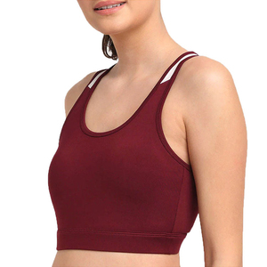 Sujetador deportivo de alta elasticidad, parte superior transpirable, Fitness, mujer, acolchado para correr, Yoga, gimnasio, sujetador corto sin costuras, Sujetador deportivo degradado - Product Image 2