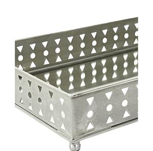 Plateau de service rectangulaire en acier inoxydable et verre moderne et luxueux avec taille/couleur/design personnalisable pour la maison, l'hôtel et le restaurant. - Product Image 5