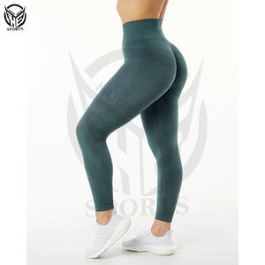 Mallas personalizadas de alta calidad con control de barriga a la moda, pantalones de entrenamiento, mallas de yoga para mujer - Product Image 3