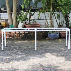 Table de regroupement Uconcept HCUC024 pour 2 personnes, structure en acier, assemblage 60x240cm, style industriel moderne pour appartement, hôtel, chambre - Product Image 5