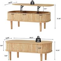 Table basse relevable en pierre, table à thé pliante minimaliste pour appartement, mobilier de salon moderne et peu encombrant