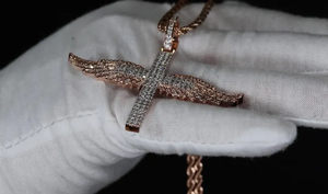 Vvs clarity Moissanite diamant personnalisé entièrement glacé pendentif rond Hip Hop pendentif pour hommes femmes - Product Image 5