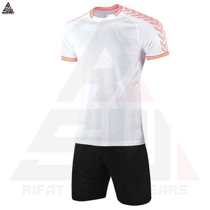 Uniforme de fútbol Unisex de alta calidad secado rápido transpirable 100% poliéster cuello redondo manga corta ropa deportiva para atletas fútbol - Product Image 6
