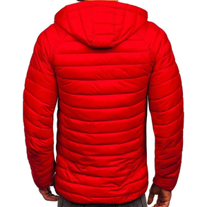 OEM และ ODM เสื้อโค้ทแจ็คเก็ตขนเป็ดให้ความอบอุ่นสำหรับผู้ชาย, เสื้อโค้ทฤดูหนาวออกแบบได้ตามที่ต้องการแขนยาวสไตล์ลำลองน้ำหนักเบาไซส์พิเศษ - Product Image 4