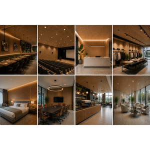 Traditional & Modern Design Style MDF <b>Acoustic</b> Panels From Spain Veneer Finish Wood Panels for Hall & Studio Use - Product Image 4