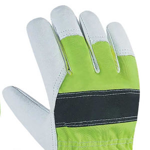 Gants en cuir de vachette à manchette longue, à paume unique, pour le travail du cuir, la sécurité industrielle, les travaux canadiens, les gants ménagers - Product Image 6