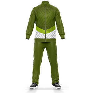 2025 Latest Custom <b>Men's</b> Sports Sublimation <b>Tracksuit</b> Breathable Hooded Sets with Solid Pattern for Outdoor Sports - Product Image 3