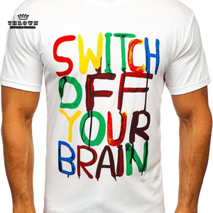 เสื้อยืดคอกลมทรงปกติ สไตล์ไฮสตรีท พิมพ์ลายสกรีน โลโก้สั่งทำ ผ้าฝ้าย 100% ทอด้วยไหมพรม ผ้าด็อบบี้รักษ์โลก แห้งเร็ว - Product Image 1