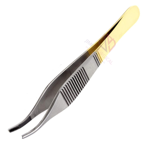 Pinzas para tejidos Adson Brown 9x9 dientes de acero inoxidable |   Herramienta Quirúrgica Manual Profesional para Cirugía Plástica y General - Product Image 5