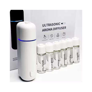 Diffuseur de parfum pour voiture portable A807 moderne en plastique alimenté par USB avec parfum longue durée - Product Image 1