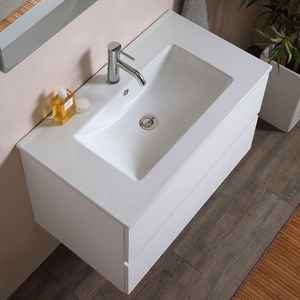 <b>White</b> Belize 60 CM Wall-Hung Bathroom <b>Cabinet</b> Space-Saving Vanities for <b>Small</b> Bathrooms - Product Image 4