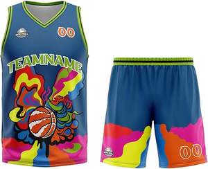 ชุดบาสเก็ตบอลชายแบบตาข่ายแนววินเทจสำหรับฤดูร้อน - Product Image 5