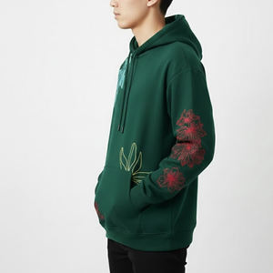 เสื้อฮู้ดดี้ผ้าคอตตอนผสมปักลายสำหรับผู้ชาย สินค้าขายดี สีตามสั่ง แขนยาว - Product Image 3