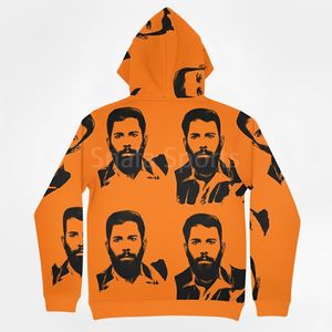 Wholesale Price Premium Good Quality <b>Men's</b> Asali-Printed Hoodies Streetwear Asali-Printing Zipper <b>Hoodie</b> For <b>Men</b> - Product Image 2