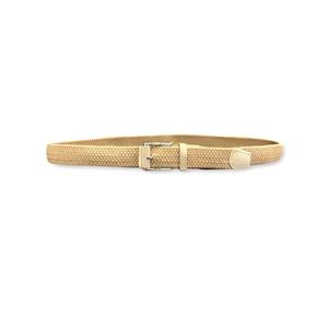 100% Italian Craftsmanship <b>Man</b> Elastic Braided <b>Belt</b> 35 mm Width with Eco <b>Suede</b> Inserts Young Style Casual Elegant Look - Product Image 1