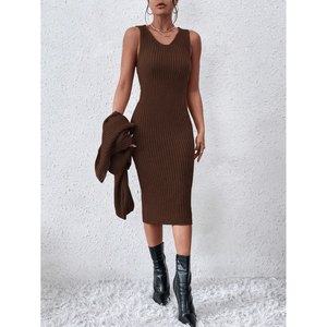 Ensemble pull col roulé ajusté et jupe en tricot pour femme, idéal pour l'hiver - Product Image 4