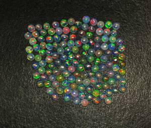 Haute qualité IGI certifié 4 MM cabochon d'opale éthiopienne perles de pierres précieuses améthyste bleue 5 CT 29 pièces Lot accessoires de bijoux naturels - Product Image 3