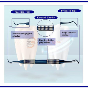 Curetas dentales inoxidables superventas Curetas dentales profesionales para tratamiento de encías y mejoradas - Product Image 2