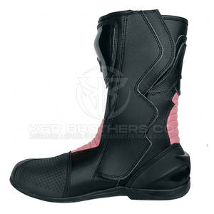 Chaussures de moto pour hommes avec rembourrage latéral et semelle intérieure respirante pour les longs trajets Design ergonomique Chaussures de moto pour hommes - Product Image 4