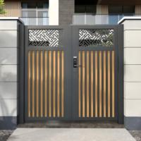 Porte d'entrée moderne et postmoderne de style ferme, en alliage de zinc et d'aluminium moulé de haute qualité, anti-balles et ignifuge, fabriquée en Chine