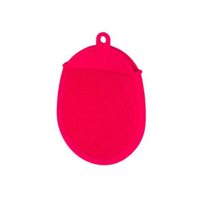 Silicone Double-sided Bathing <b>Brush</b> with Glove Multifunctional Soft Bristles for Baby Bathing & Showering <b>Back</b> Scratching - Product Image 1