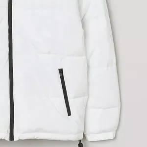 Veste d'hiver en toile à col montant pour homme, surdimensionnée, pour l'extérieur, avec logo personnalisé OEM, vente en gros - Product Image 6