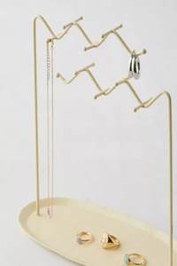 Support et plateau de bijoux papillon en métal 2025 pour affichage de bijoux en or et artificiels - Product Image 2