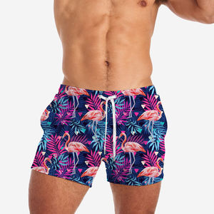 Short de plage de bain anti-rides pour hommes slips de bain personnalisés à séchage rapide sublimés maillots de bain d'été Service OEM solide disponible - Product Image 6