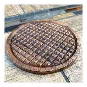 Venta caliente hecho en India posavasos de madera de nogal Sheeshm madera diseño personalizado exportador de la India con la mejor calidad - Product Image 3