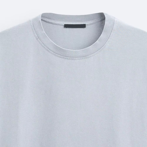 เสื้อยืดคอกลมสำหรับผู้ชายผ้าคอตตอน100% แบบแห้งเร็วระบายอากาศได้ดี - Product Image 6