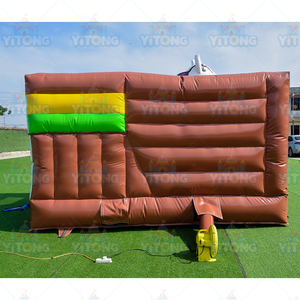 Bonne qualité dessin animé Animal plein d'entrain château gonflable rebond sautant maison videur enfants fête aire de jeux extérieure - Product Image 4