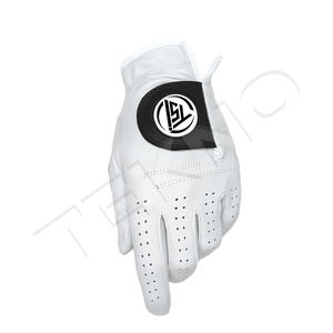Custom Made Genuine Leather Golf Gloves Wholesale Private Label <b>Finger</b> Leather Golf Gloves - Product Image 2