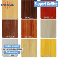 Feuille d'acrylique coulée à surface en bois de marbre découpée au laser 4*8 pour panneau de meuble, décoration intérieure, mur, mobilier, rembourrage, plastique PMMA