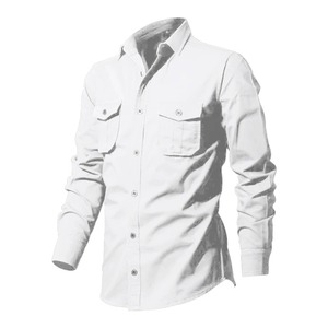 Spring And Autumn New Men's <b>Shirt</b> Loose Large Size Multi-pocket Vintage Cargo <b>Shirt</b> Solid Color Lapel Long-sleeved <b>Shirt</b> - Product Image 5