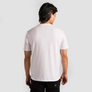 เสื้อยืดเจอร์ซีย์สีขาวล้วน GA Basic น้ำหนักเบา ระบายอากาศได้ดี พร้อมบริการสกรีนโลโก้ตามสั่ง - Product Image 2