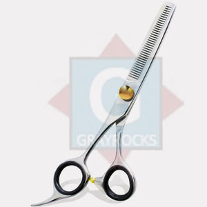 Ciseaux amincissants de cheveux de barbier de précision Ciseaux de coupe de dents en acier inoxydable Logo personnalisable Soins professionnels - Product Image 1