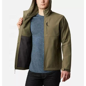 Veste Softshell en Toile de Haute Qualité en Gros, Service OEM, Veste Décontractée à Capuche Respirante, Imperméable et Coupe-Vent pour l'Extérieur - Product Image 6
